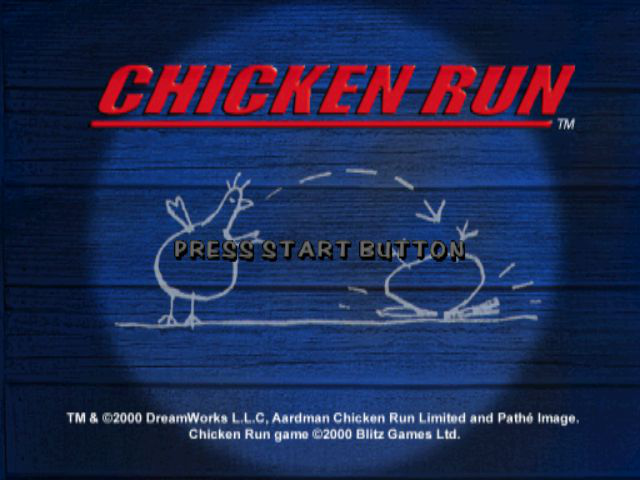Chicken Run Title Screen
